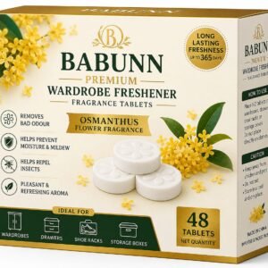 Babunn Premium Wardrobe Freshener Tablets - Osmanthus - 48 Pcs