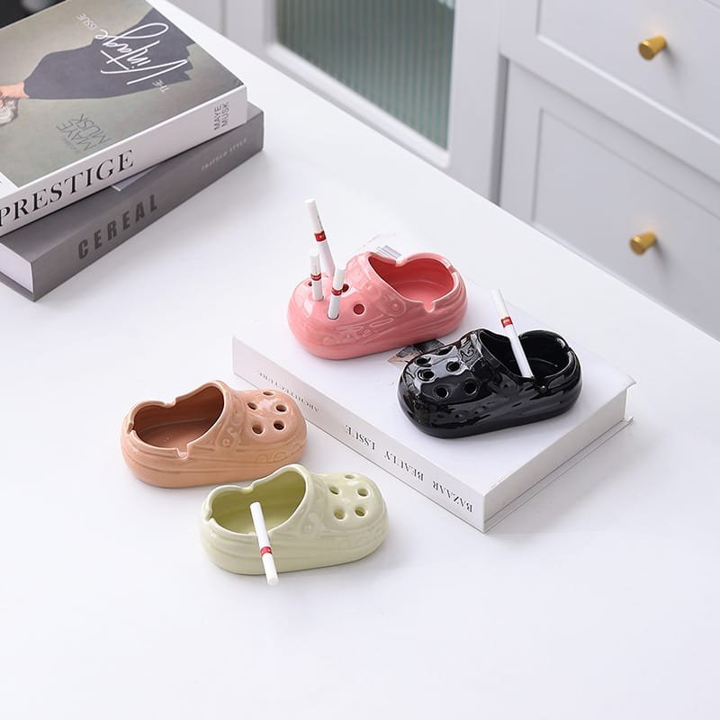 Croc Shoe Shaped Ceramic Ashtray - Funny Croc Ashtray