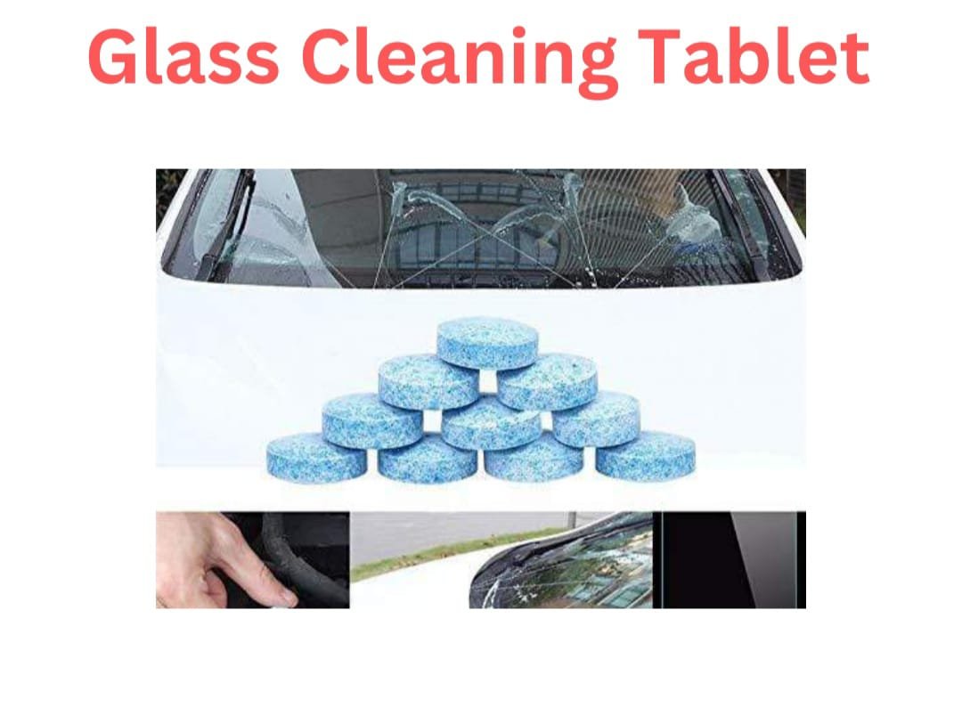 Glass Cleaning Tablet - Car Windshield & Home Glass Cleaner - 10 Pcs